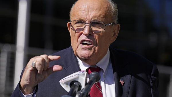 Rudy Giuliani denies he’s an alcoholic as he SUES Biden for defamation