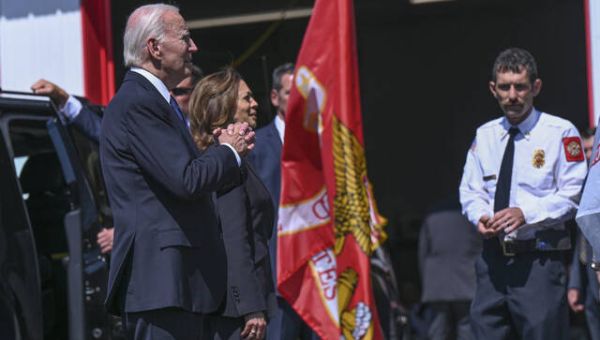 Biden jokingly dons Trump hat while meeting with Shanksville families