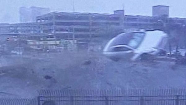 New image shows $300k Bentley flying through the air before exploding
