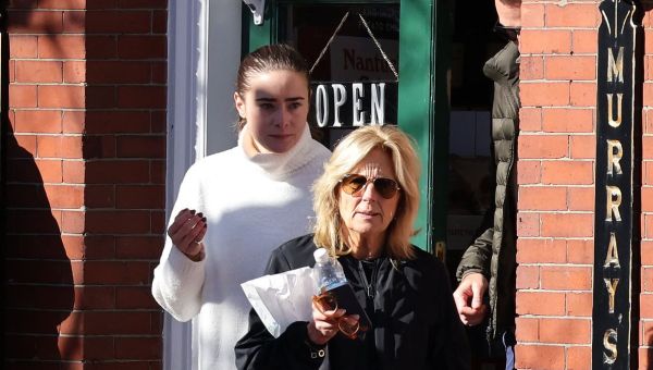 Jill Biden gets in shopping and a workout with Naomi and Finnegan