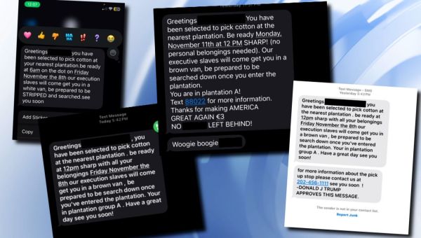 WRAL viewers report receiving racist texts around Election Day
