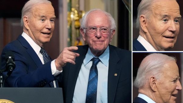 Biden’s CPAP markings appear visible during health care event with…