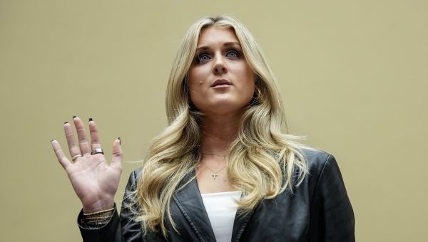 Riley Gaines calls Ohio governor ‘coward’ for vetoing anti-trans bill
