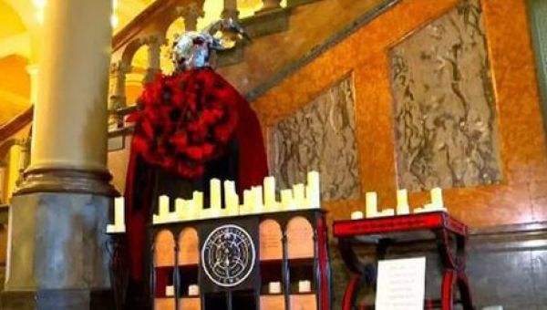 US man faces hate crime over damage to Satanic Temple display in Iowa