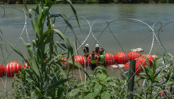 Texas Gov. Abbott Installing Buoy Barrier Along Rio Grande; Opponents ...