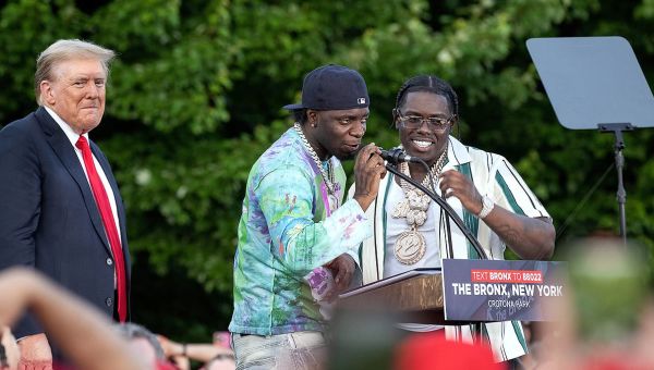 Rappers Trump invited on stage at rally indicted over murder attempt