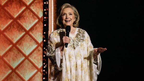 Hillary Clinton is mocked for bizarre joke during surprise Tony Awards