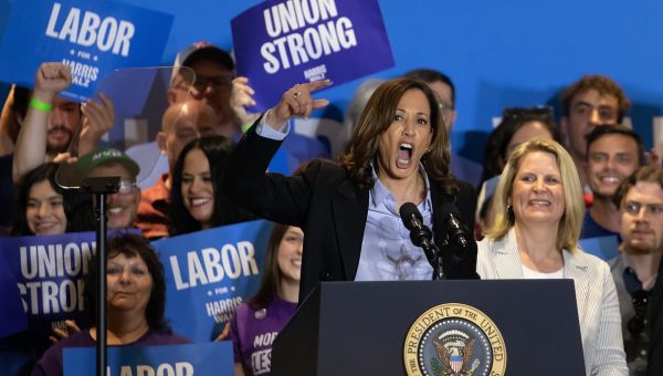 Internet laughs as Kamala brings back cringe catchphrase