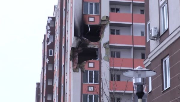 Russian missile fragments hit homes outside Kyiv