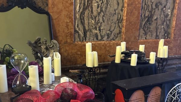 Man accused of damaging Satanic display charged with hate crime