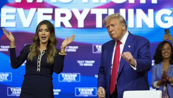 Donald Trump abandons town hall Q&A to play James Brown and Pavarotti