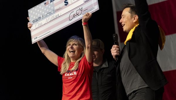 Elon Musk's $1million voter giveaway can continue, judge rules