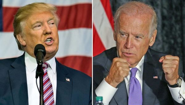 DISQUALIFYING: Trump CONDEMNED for post of hog-tied Biden