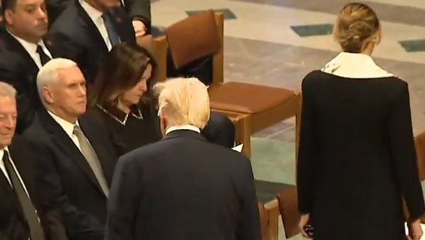 Karen Pence refuses to shake Trump’s hand at Jimmy Carter’s funeral