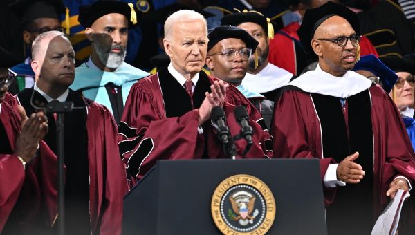 Morehouse Students Turn Their Backs, Walk Out of Graduation as Joe Biden Gives Speech