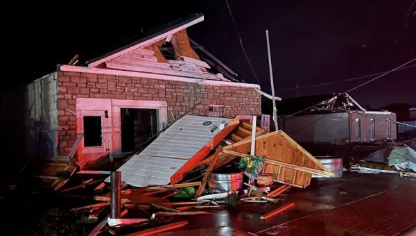 Severe storms – with reports of strong tornadoes – leave at least 2 dead and destroy buildings in Indiana and Ohio