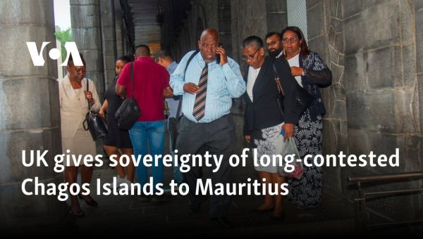 UK gives sovereignty of long-contested Chagos Islands to Mauritius