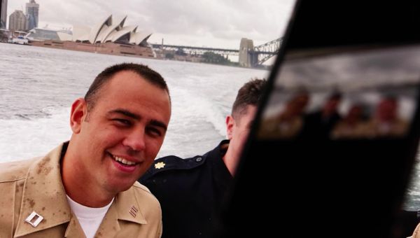 Long time friend of Lt. Alkonis is thankful to have him back in the States