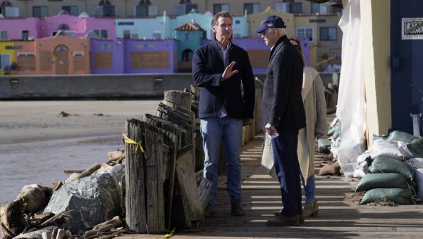 ‘The Country Is Here for You’: Biden Surveys Storm Damage on California’s Coast