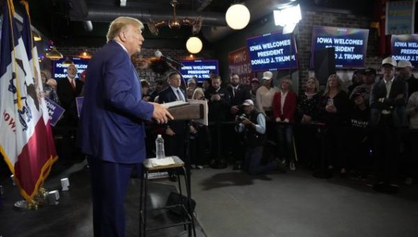 Trump hits Reynolds, DeSantis partnership at Iowa rally: ‘I believe in loyalty’