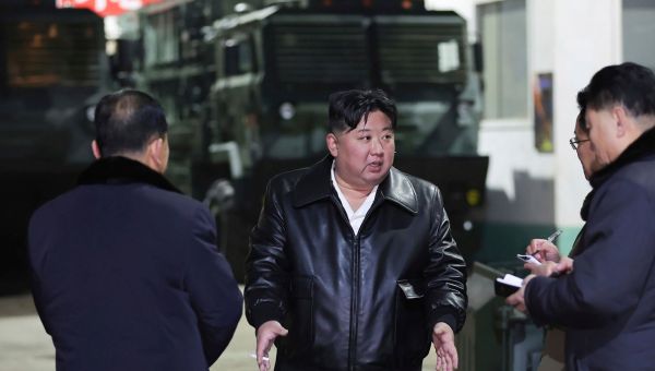North Korea launches a ballistic missile toward the sea in its first missile test this year