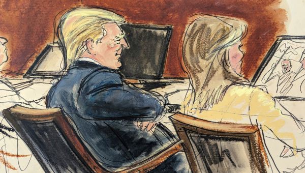 Judge threatens to boot Donald Trump from courtroom over loud talking as E. Jean Carroll testifies