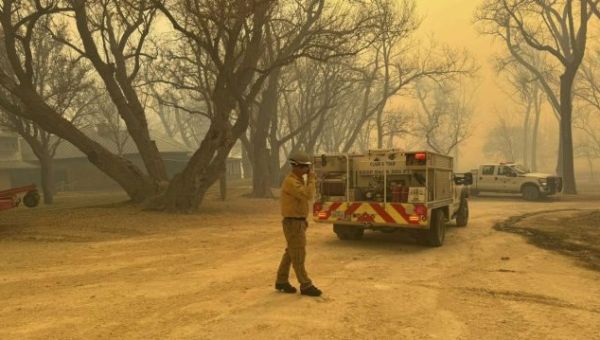 Raging wildfires sweep across Texas Panhandle