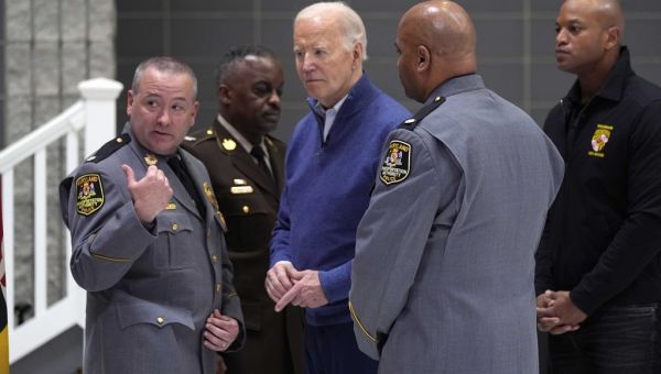 At Baltimore Key Bridge, Biden pledges federal support ‘until the cement has dried’ – Washington Examiner