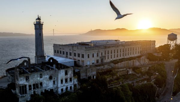AP PHOTOS: Trump says he’ll reopen Alcatraz