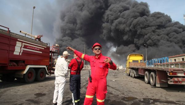 A massive explosion at an Iranian port linked to missile fuel shipment kills 8, injures around 750 – The Boston Globe