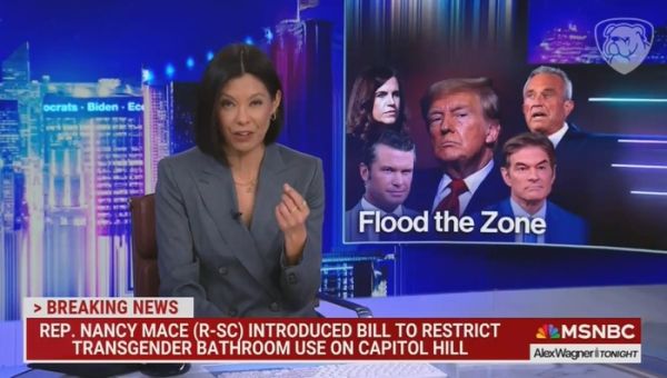 WEIRD: MSNBC’s Alex Wagner is OUTRAGED at Nancy Mace’s Refusal to Pee Next to Dudes