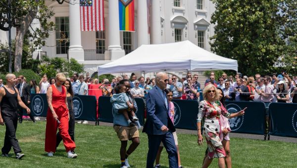 Transgender activist no longer welcome at White House after going topless at Biden event