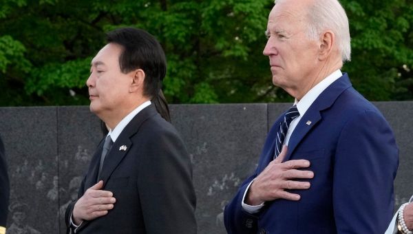 South Korea’s Yoon surprises Biden with live rendition of ‘American Pie’