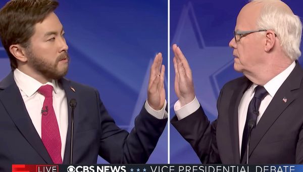 ‘SNL’ sparks a JD Vance and Tim Walz bromance in VP debate spoof