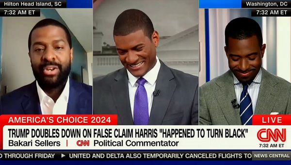 CNN’s Bakari Sellers Cracks Up Colleagues Riffing On Trump ‘Turned Black’ Attack: ‘When I Heard Back That Azz Up’