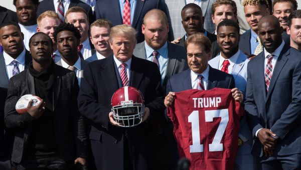 Nick Saban to join Donald Trump at University of Alabama commencement event