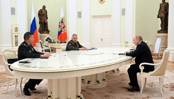 China's defense minister, Russia's naval chief meet for military talks