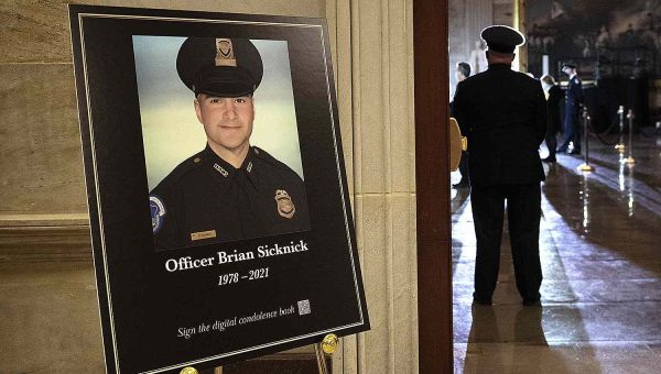 Donald Trump Sued by Fiancée of Brian Sicknick, Officer Who Died After Responding to Jan. 6 Riots