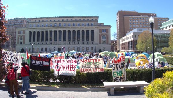 Pro-Palestinian protesters occupy Columbia library, with 3 arrests reported