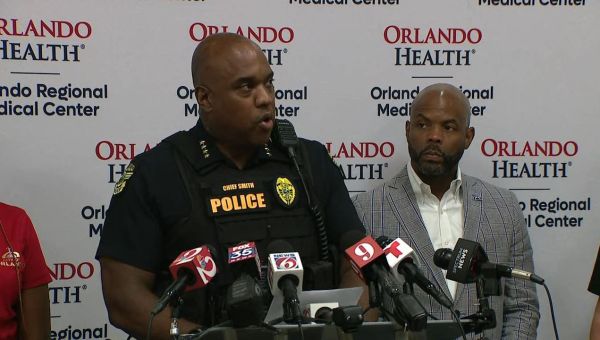 WATCH LIVE: Orlando police give update on shooting that injured 2 officers
