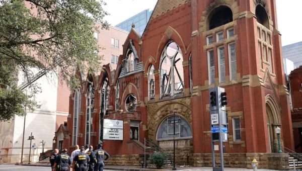 First Baptist Dallas’ chapel is a charred shell, but ‘our church is not a building’