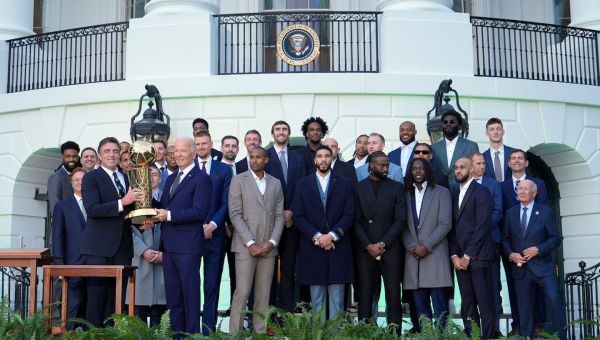 Despite festive atmosphere, a question lingered: Will the Celtics be the last champion team to visit the White House? – The Boston Globe