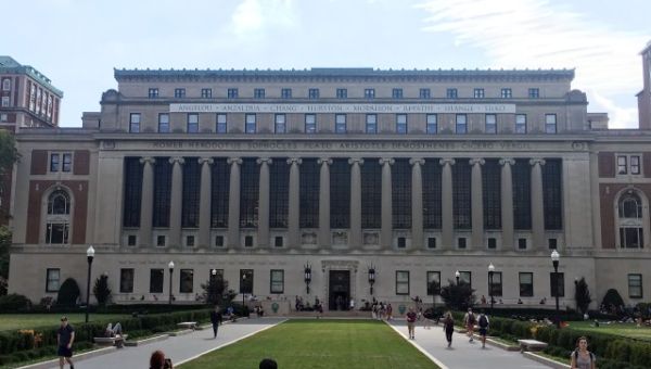 Pro-Palestinian protesters at Columbia University take over Butler Library