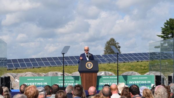 Biden Promotes Clean Energy Funds in Wisconsin Visit