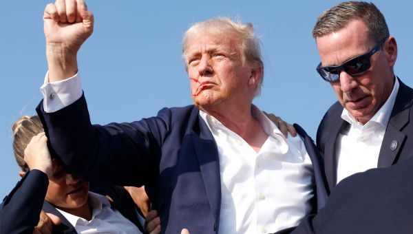 Donald Trump Says He Was Shot in Ear, ‘Felt the Bullet Ripping Through the Skin’ at Campaign Rally