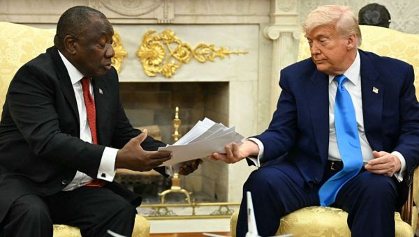 South African President Squirms as Trump Confronts Him with Damning Anti-White Footage
