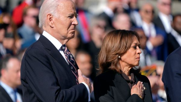 Biden and Harris are appearing together for the first time since she lost the election to Trump – The Boston Globe