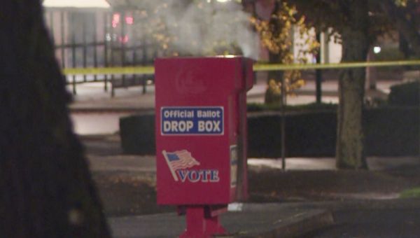 Fires set in drop boxes destroy hundreds of ballots in Washington, damage 3 in Oregon
