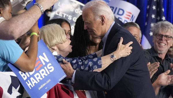 Biden feisty at Wisconsin rally, tells Democrats he not quitting and he’ll beat Trump