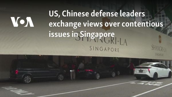 US, Chinese defense leaders exchange views over contentious issues in Singapore